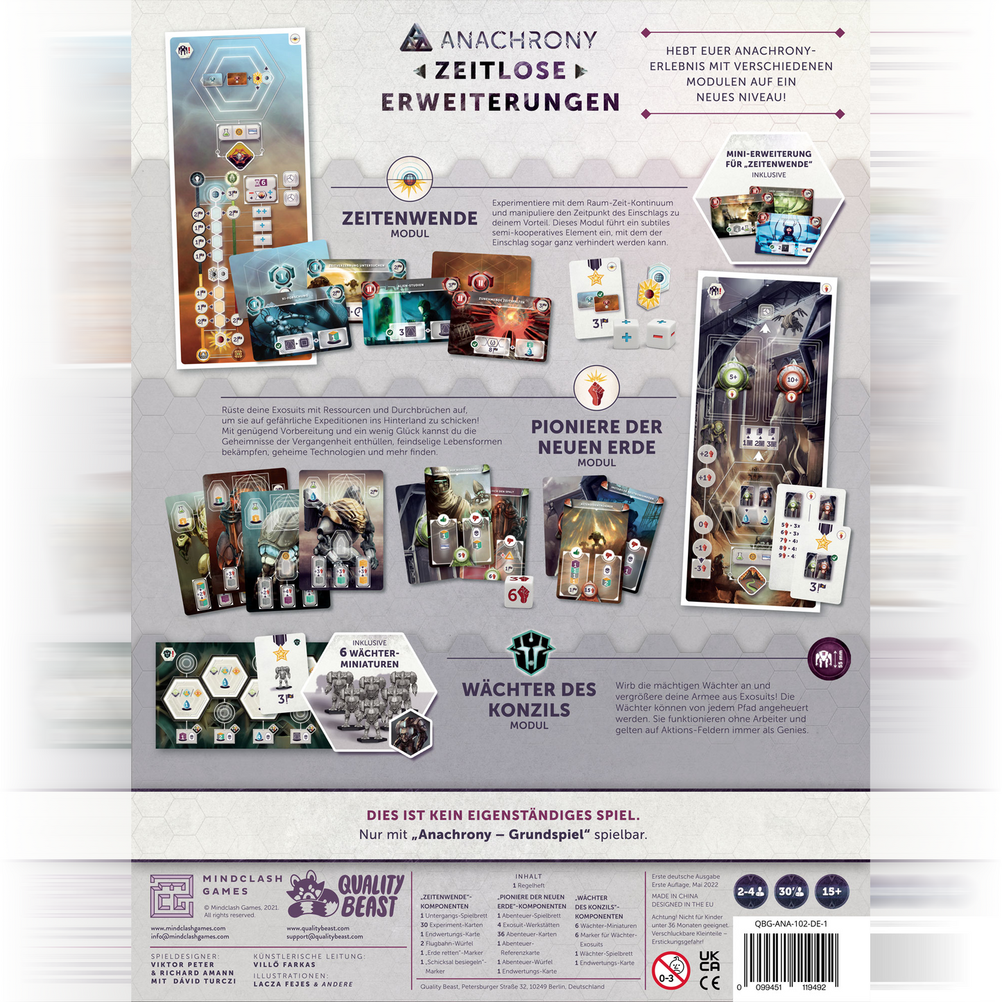 Anachrony Zeitlose Erweiterung Box Back